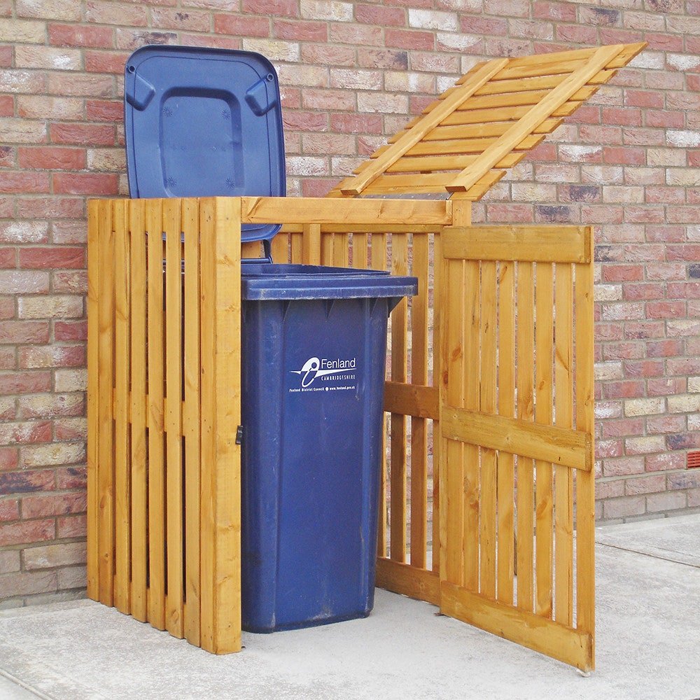 Single Wheelie Bin Store 3x3 Shire GB Shire Garden Buildings